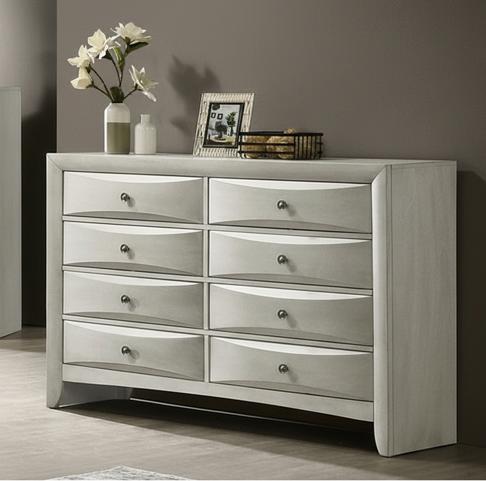 Emily - Dresser 8 Drawers - White