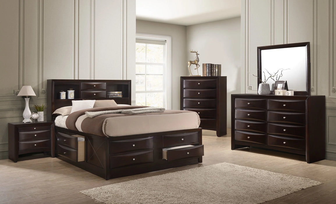 Emily - Dresser & Mirror - Cherry