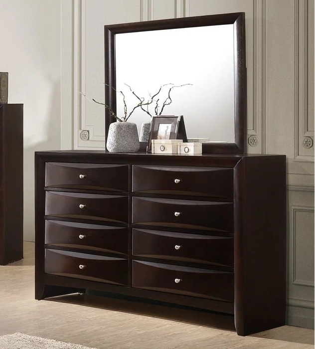 Emily - Dresser & Mirror - Cherry