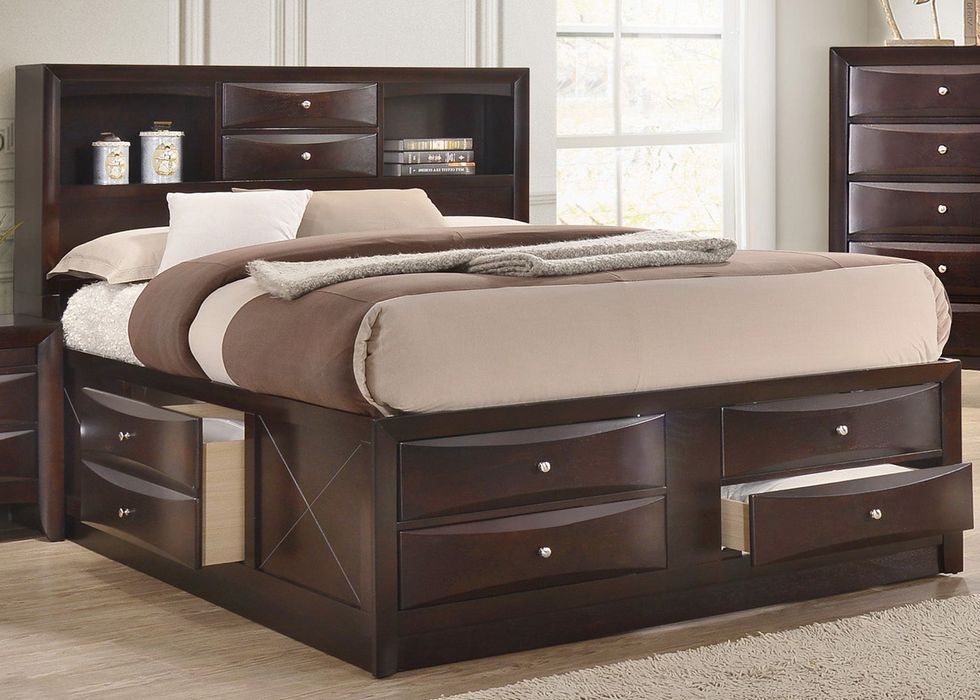 Emily - Queen Bed - Brown