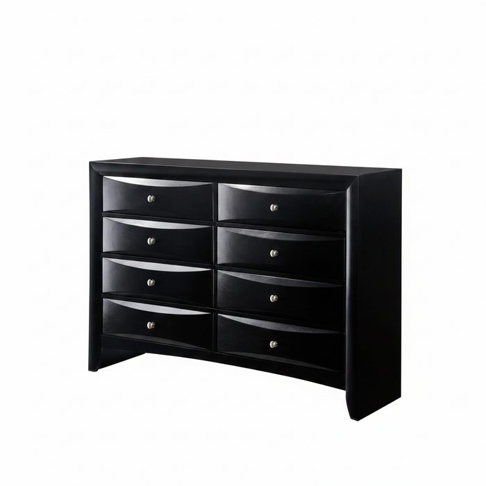 Emily - Dresser 8 Drawers - Black