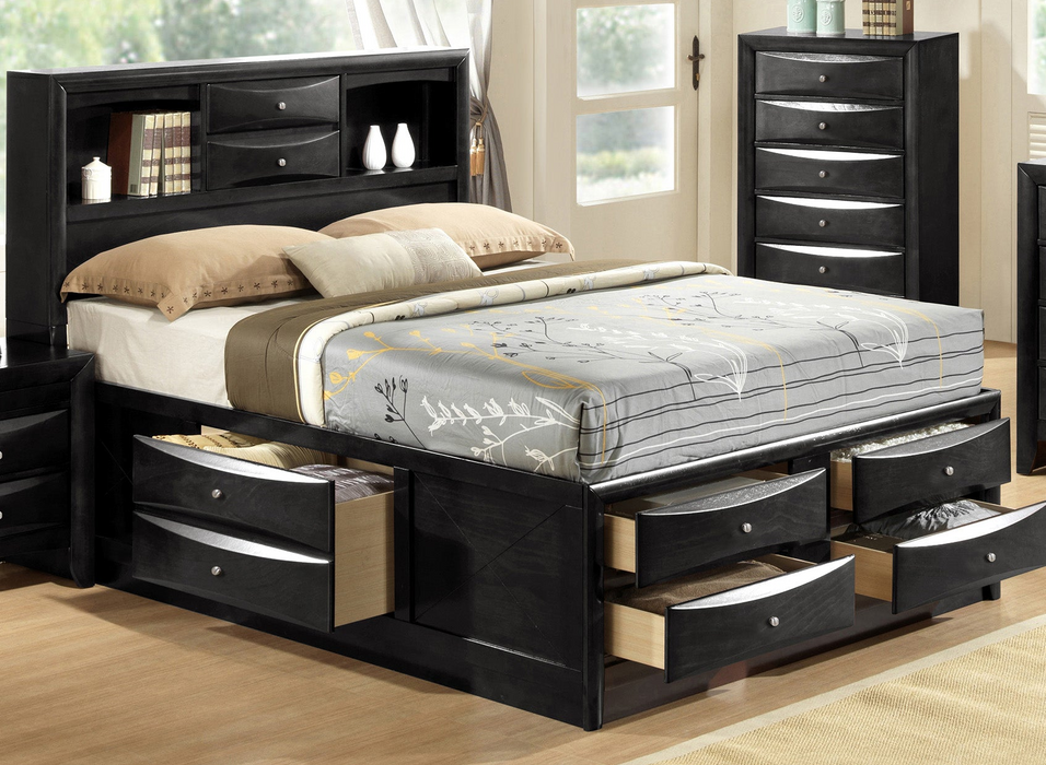 Emily - Queen Bed - Black