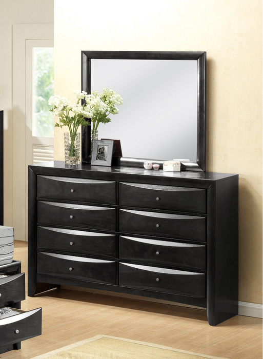 Emily Dresser Top Mirror In Black