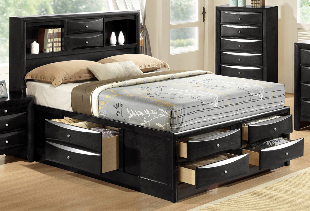 Emily - King Bed - Black