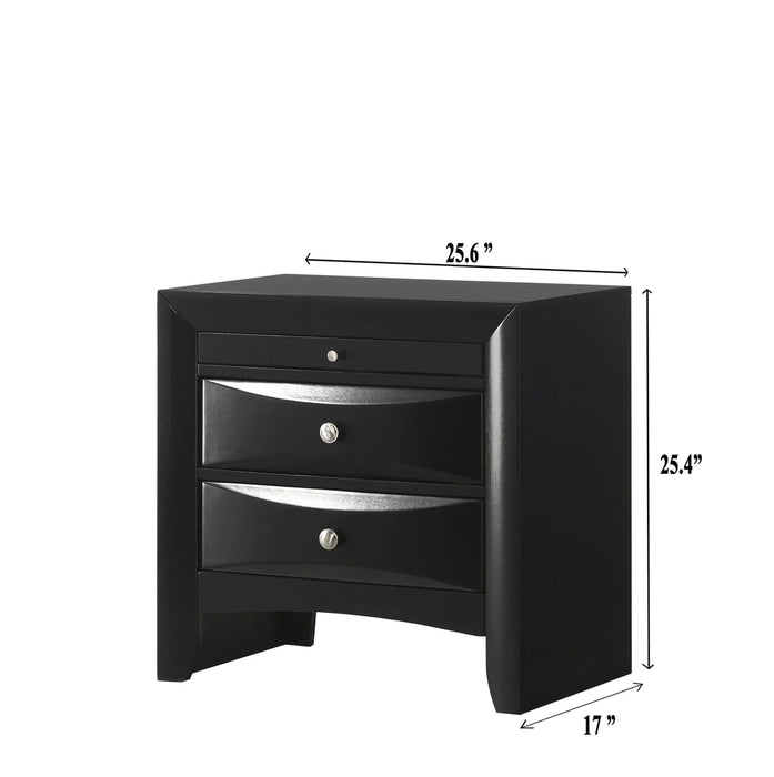 Emily - Nightstand - Black