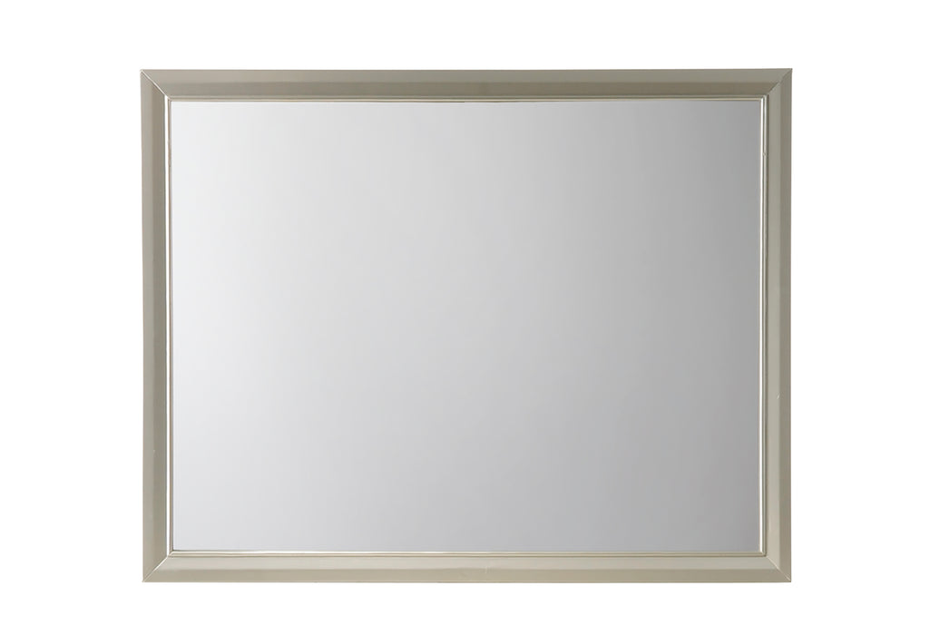 Lyssa Champagne Mirror In Embossed Crocodile Pattern