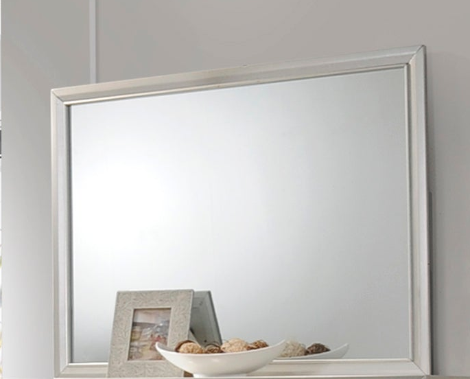 Lyssa Champagne Mirror In Embossed Crocodile Pattern