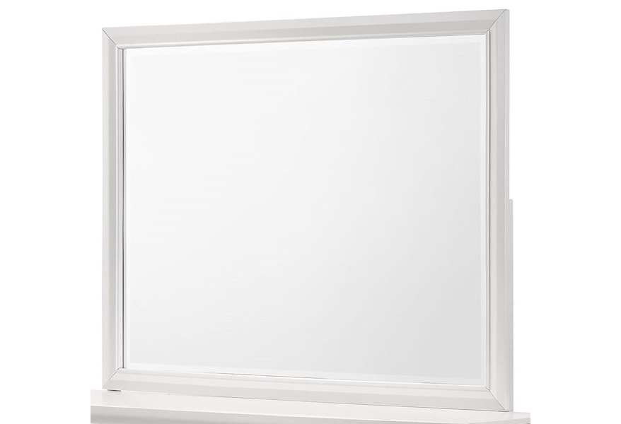 Lyssa Frost Whiter Dresser Top Mirror