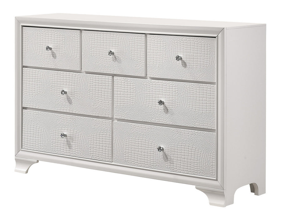 Lyssa Frost White 7 Drawer Dresser