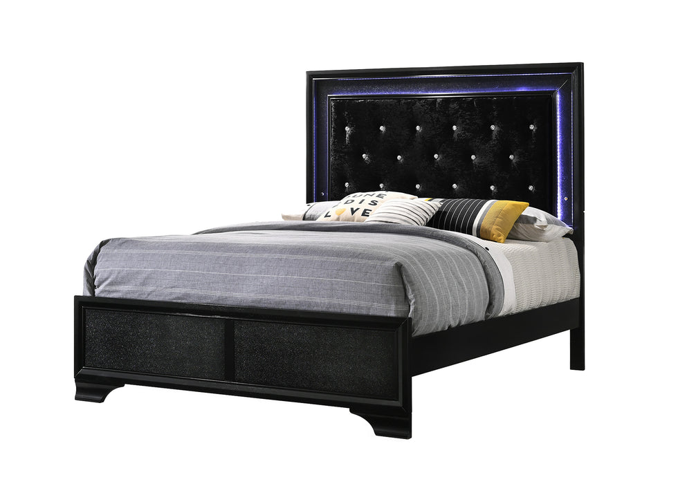 Micah Panel Bed In Black