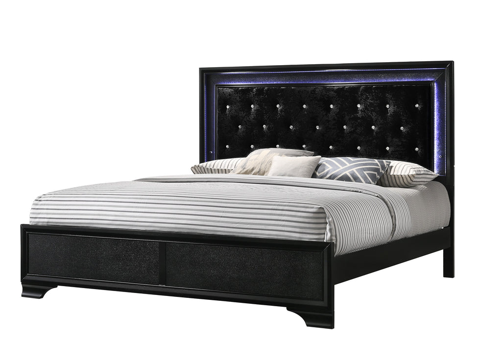 Micah Panel Bed In Black