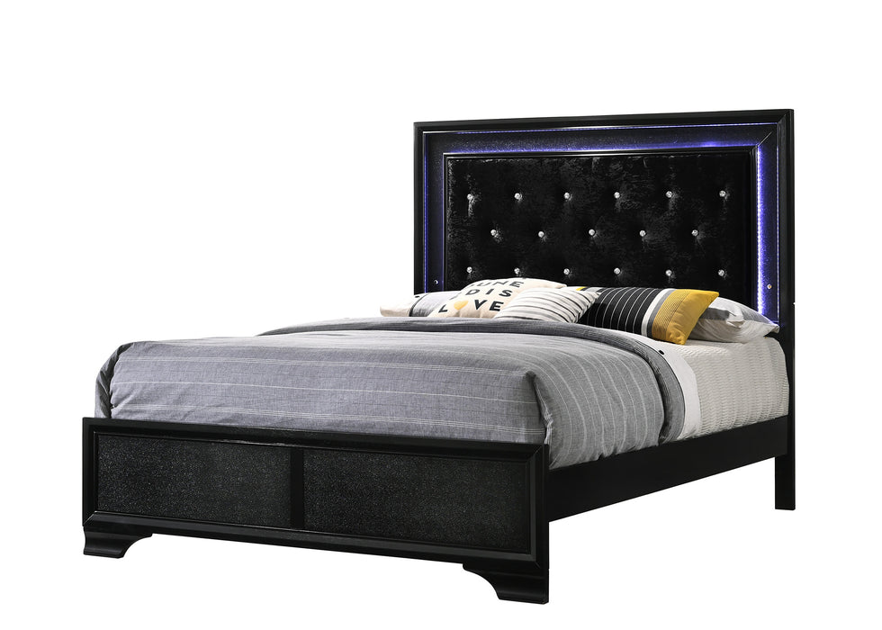 Micah Panel Bed In Black
