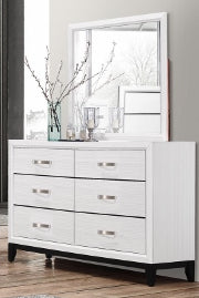 Akerson - Dresser & Mirror - White