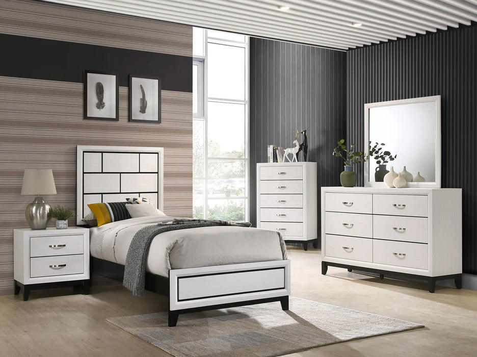Akerson Chalk White Bedroom Suites by Crown Mark