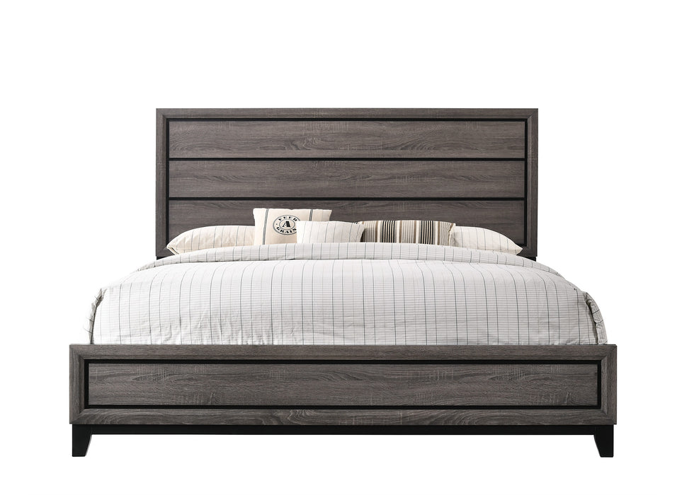 Akerson - King Bed - Gray