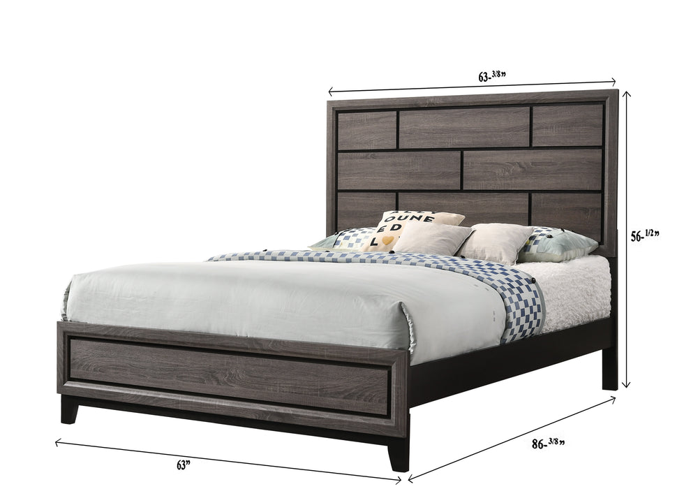 Akerson - Queen Bed - Gray