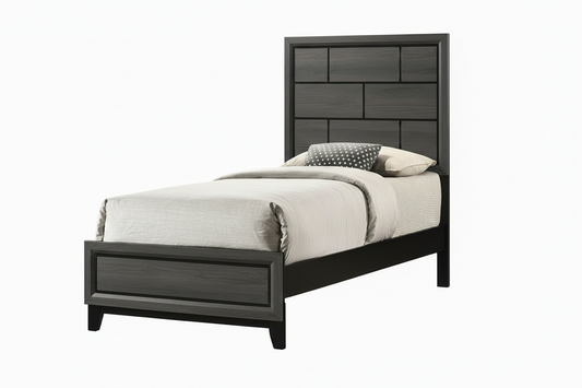 Akerson - Twin Bed - Gray