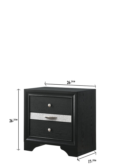 Regata Nightstand In Black
