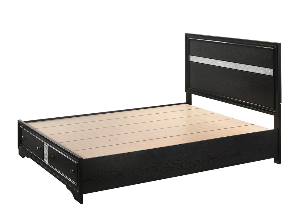Regata Storage Bed in Black