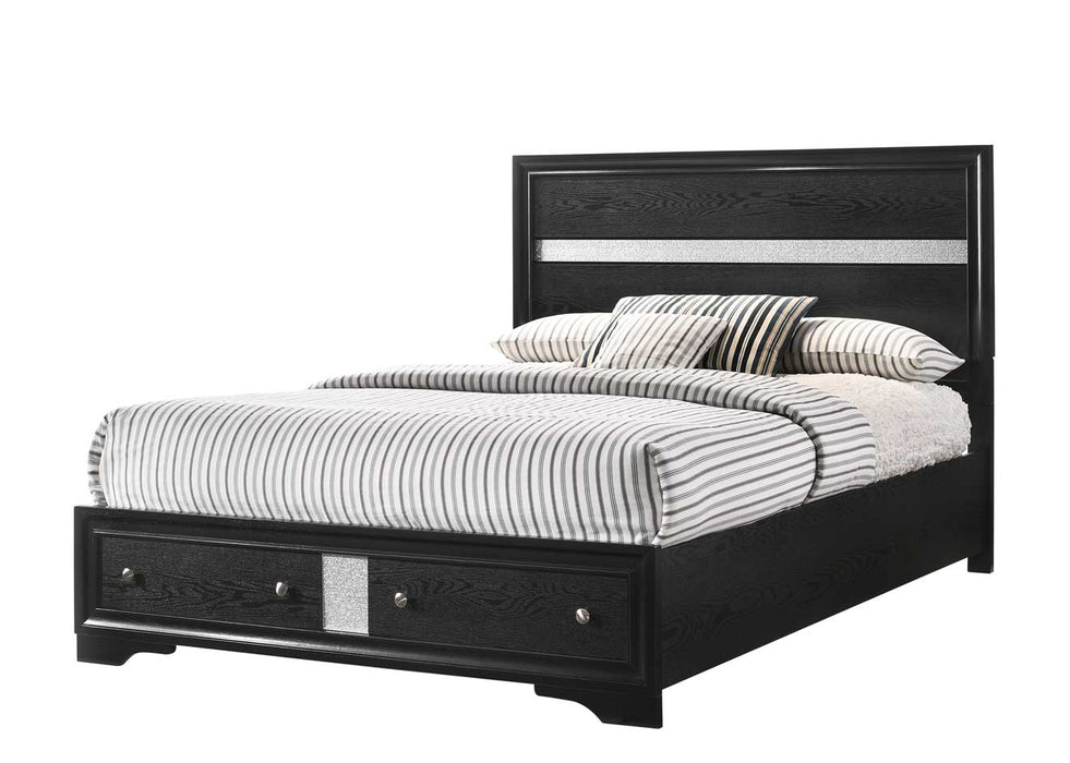Regata Storage Bed in Black