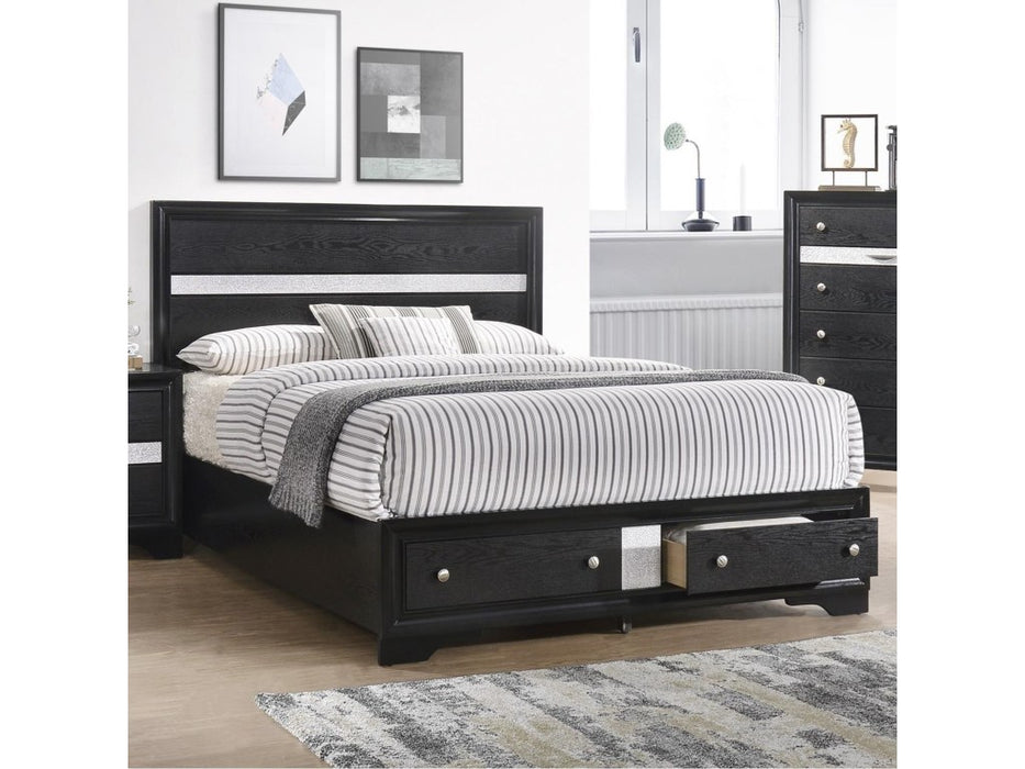 Regata Storage Bed in Black