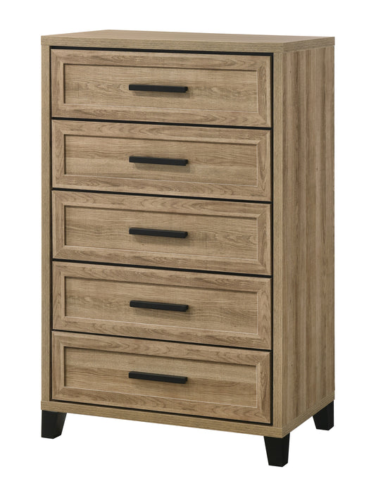Jameson Natural 5 Drawer Chest