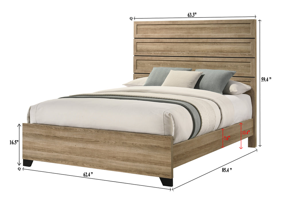 Jameson Natural Panel Bed