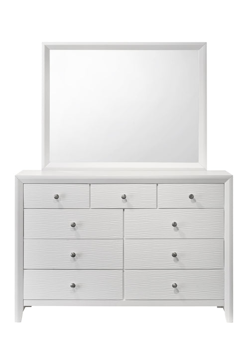 Evan - Dresser & Mirror - White