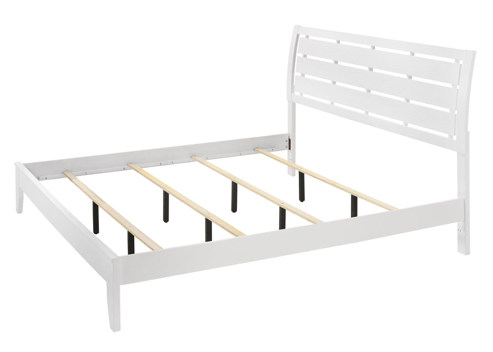 Evan - King Bed - White
