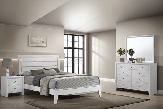 Evan White Bedroom Suites by Crown Mark