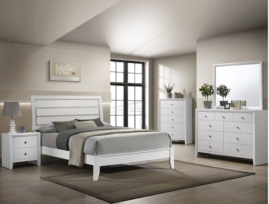 Evan White Bedroom Suites by Crown Mark