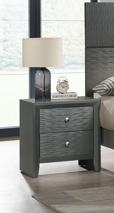 Denker - Nightstand - Gun Metal