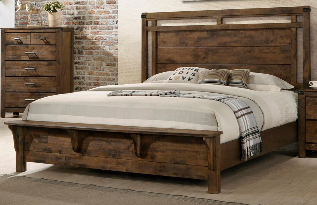 Curtis - Queen Panel Bed - Brown