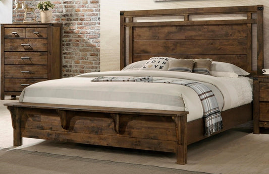 Curtis - Queen Panel Bed - Brown