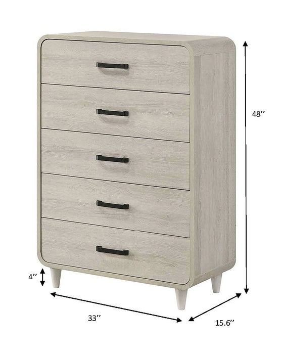 Nyomi Bedroom Suites by Crown Mark in Natural Driftwood or Light Brown