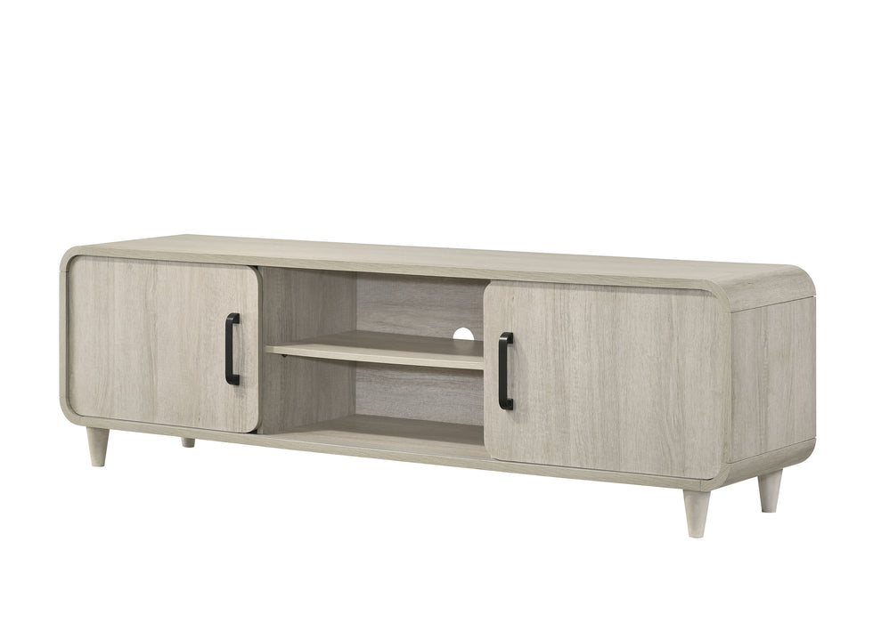 Nyomi TV Stand - White Wash or Light Brown
