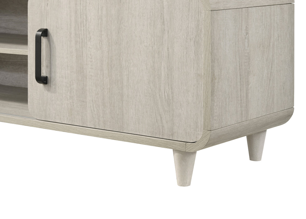Nyomi TV Stand - White Wash or Light Brown