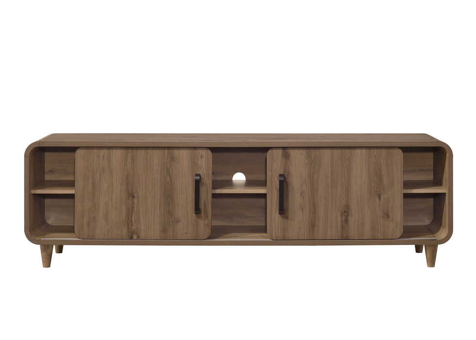 Nyomi TV Stand - White Wash or Light Brown