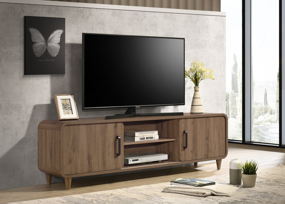 Nyomi TV Stand - White Wash or Light Brown