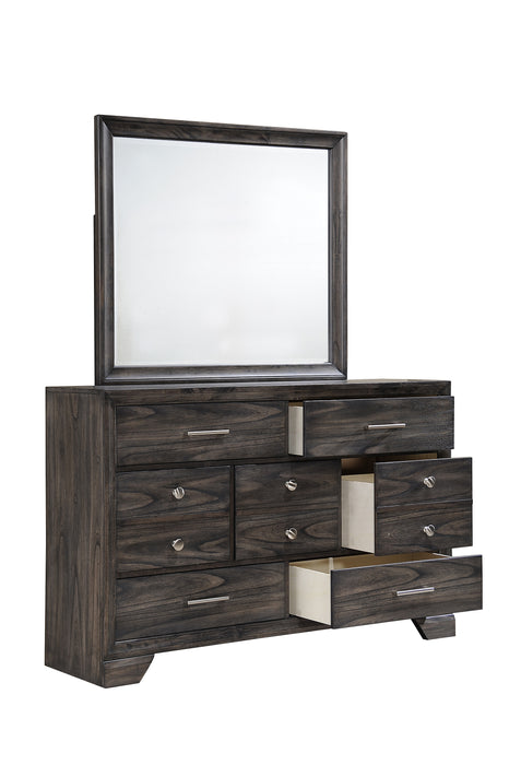 Jaymes - Dresser & Mirror - Gray
