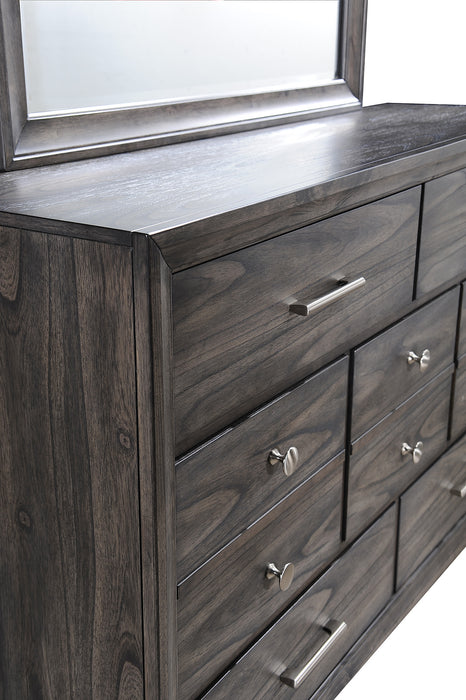 Jaymes - Dresser & Mirror - Gray