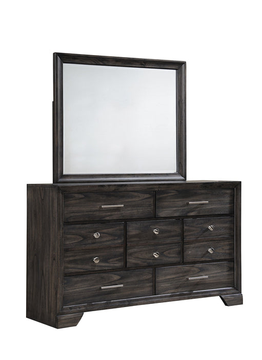 Jaymes Mirror In Dark Gray Brown