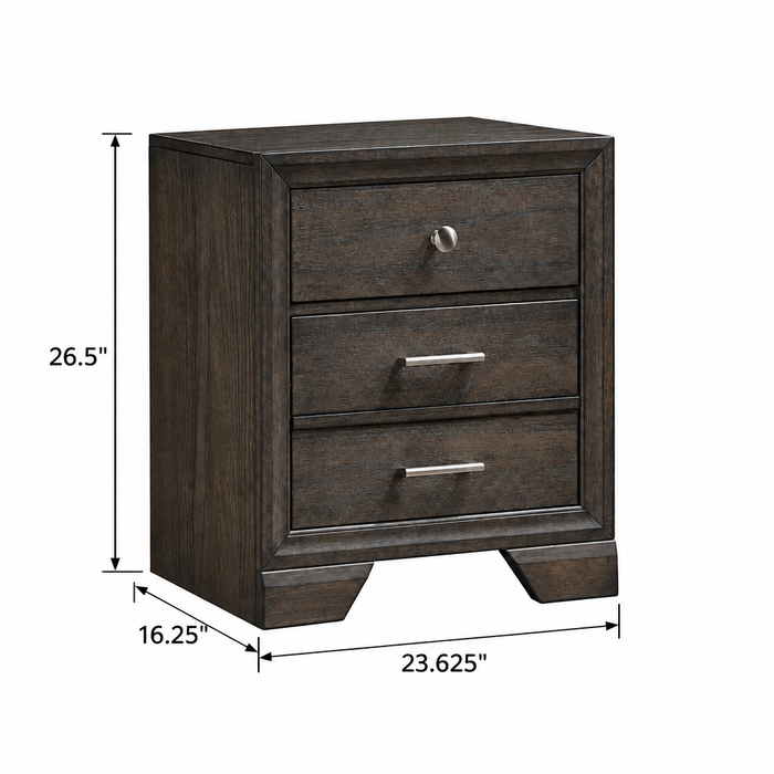 Jaymes Nightstand In Dark Brown B6580-2