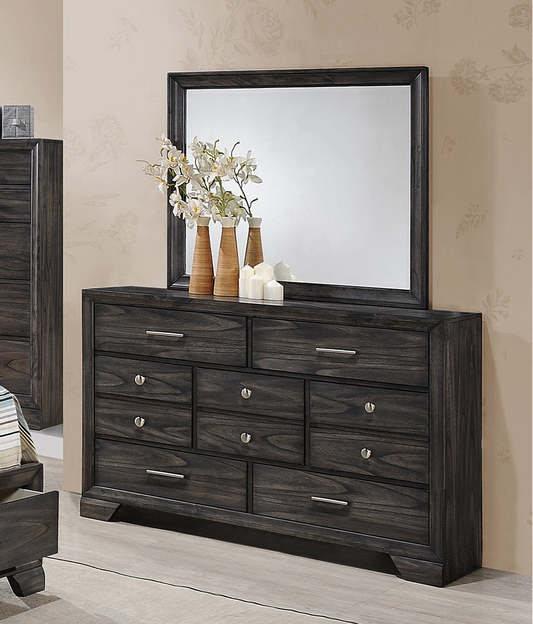 Jaymes - Dresser & Mirror - Gray