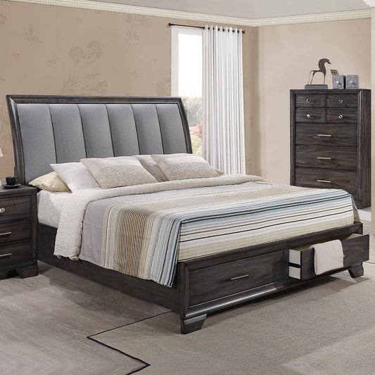 Jaymes - Queen Bed Storage - Gray