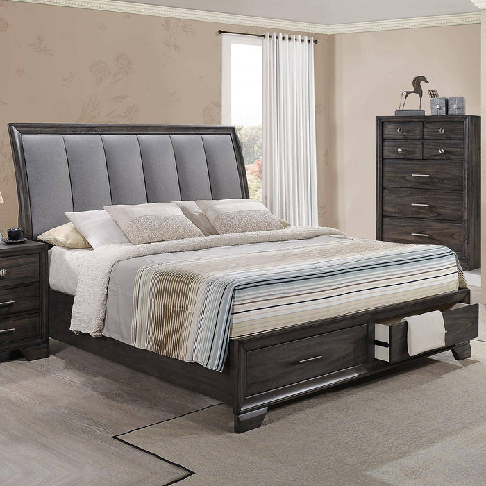 Jaymes - Queen Bed Storage - Gray