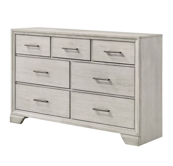 Jaymes - Dresser & Mirror - White Mist