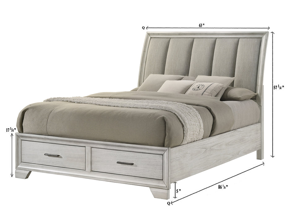 Jaymes - Queen Bed Storage - Gray