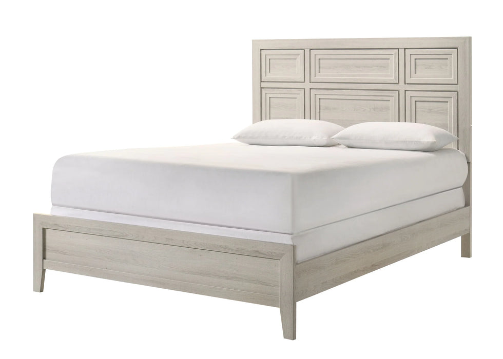 Lorraine White or Brown Panel Bed