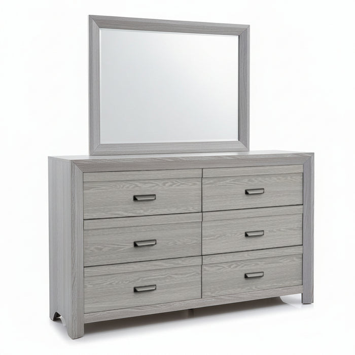 Adelaide - Dresser & Mirror - Drift Wood